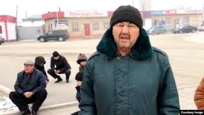 Айтбай Әлиев. 2022 жылғы 4 қаңтарда түсірілген видеодан скриншот