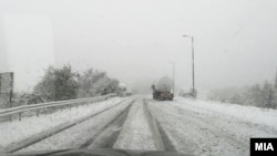 Police said the driver of the car appeared to have lost control of his vehicle on a snow-covered road. (file photo)