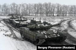 Російські танки, Ростовська область, Росія, 27 січня 2022 року