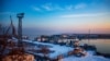 Зимний портопункт в Геническе, январь 2022 года