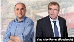 Депутатът от "Зелено движение" Владислав Панев (вляво) и бизнесменът Христо Ковачки