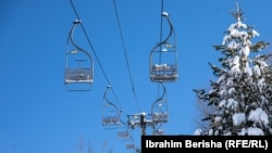 The cable car in Brezovica, which began operation on January 16.