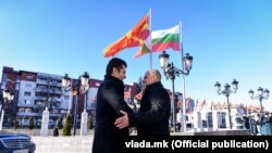 Бугарскиот и македонскиот премиер, Кирил Петков и Димитар Ковачески, во Скопје, 18.01.2022