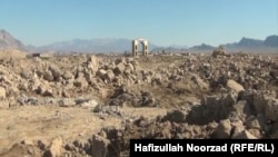 Most houses in Shamalgah and other villages in the Bala Buluk district were destroyed during fighting between the Taliban and the Afghan National Army.