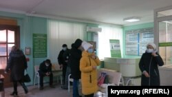 Поликлиника в Феодосии, Крым, январь 2022 года

