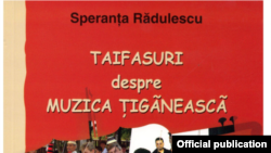 Detaliu de pe coperta volumlui „Taifasuri despre muzica țigănească” de Speranța Rădulescu.