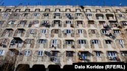 The sprawling Kartli sanatorium in Tbilisi is a dilapidated facility that houses dozens of families of people who were displaced during Georgia's separatist conflicts that followed the collapse of the U.S.S.R. 