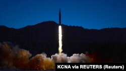 Testimi i një rakete nga Koreja e Veriut më 11 janar 2021. 