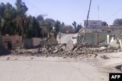 The aftermath of the deadly February 2 attack on a checkpoint in the Naushki district of Balochistan Province.