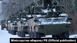 Российская военная техника на совместных учениях в Беларуси, январь 2022 года
