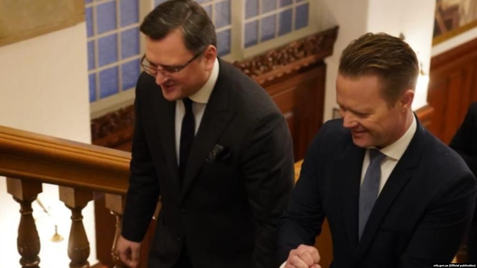 Єппе Кофод (праворуч) заявив у твітері, що «був радий вітати» міністра закордонних справ України в столиці Данії