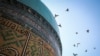 Купол мечети Кок-Гумбаз в Шахрисабзе, Узбекистан/ Mosque Kok-Gumbaz in Shahrisabz, Uzbekistan