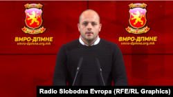 Дарко Костовски - прес конференција на ВМРО-ДПМНЕ 