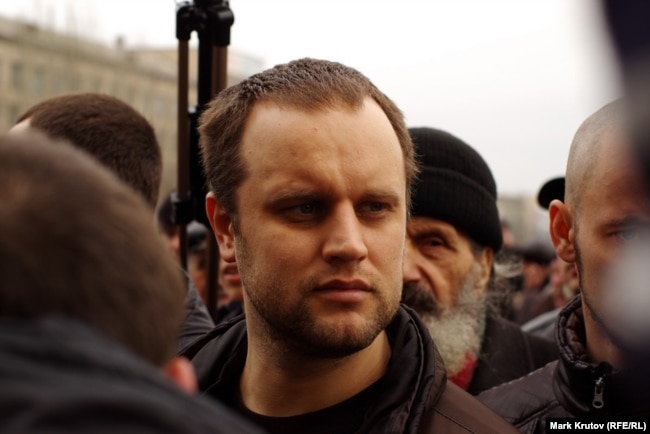 Павел Губарев в Донецке в марте 2014 года