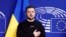 Прэзыдэнт Украіны Уладзімір Зяленскі ў Эўрапарлямэнце. Брусэль, 9 лютага 2023 