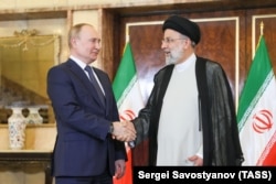 Президент РФ Владимир Путин и президент Ирана Ибрахим Раиси, июль 2022 года