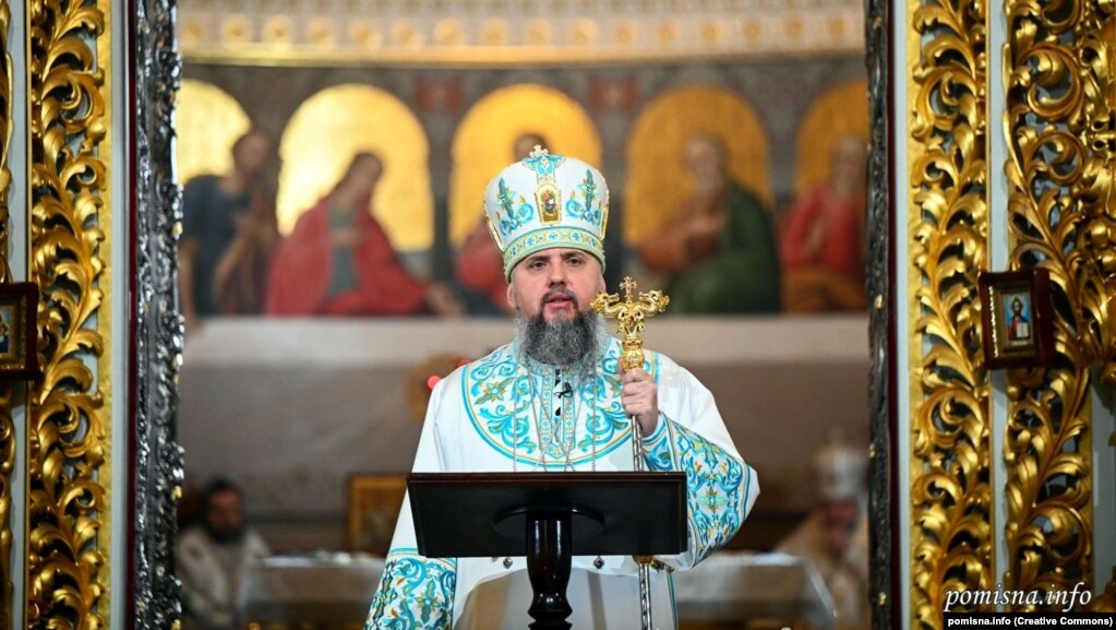 Глава ПЦУ митрополит Київський і всієї України Епіфаній під час відзначення свята Богоявлення за юліанським календарем в Успенському соборі Києво-Печерської лаври. Київ, 19 січня 2023 року (ілюстраційне фото)