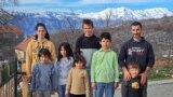 Nilevic family with 6 children. Podgorica, Montenegro