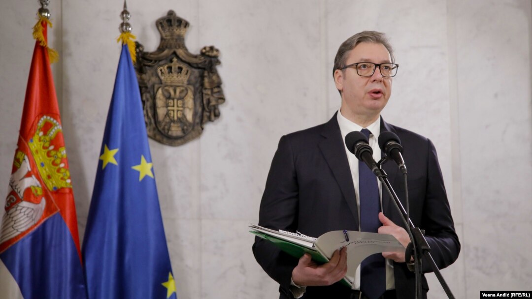 претседателот на Србија Александар Вучиќ