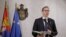 Predsednik Srbije Aleksandar Vučić nakon sastanka sa evropsko-američkim timom diplomata u Beogradu, 20. januara 2023.