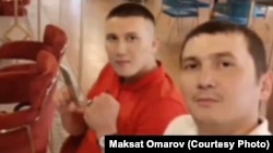 Farhat Omarov (left) and his older brother Maksat