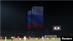 "This is conditional on these teams playing under the name of the 'Football Union of Russia' rather than Russia, in the absence of their national flag, their national anthem, their national-team kit and equipment, and instead playing in neutral colors," FIFA said.