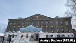 Одно из расположений школы с полностью казахским языком обучения. Риддер, 2023 год