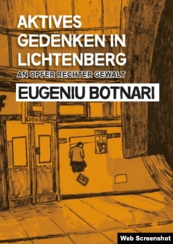 Coperta unei broşuri dedicate lui Eugeniu Botnari