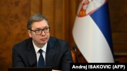 Predsednik Srbije Aleksandar Vučić prisustvuje sednici Vlade Srbije u Beogradu 23. januara 2023. 