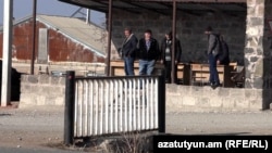 Armenia - Men in the village of Basen, January 21, 2023.