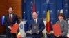 Miniștrii de Externe din România, Franța și Olanda au semnat o declarație comună privind securitatea. 