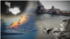 Российские военные корабли, уничтоженные ВСУ, фотоколлаж