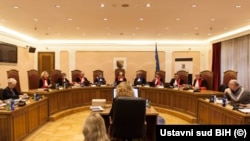 Ustavni sud Bosne i Hercegovine na plenarnoj sjednici 1. decembra 2022. u Sarajevu