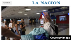 Беременным российским женщинам, задержанным в аэропорту Буэнос-Айреса, разрешили въезд в Аргентину. Скриншот с сайта газеты La Nacion