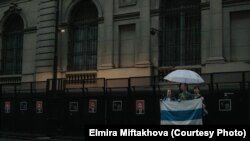 Митинг в поддержку Алексея Навального и других политических заключённых в Буэнос-Айресе, Аргентина. 20 января 2023 года