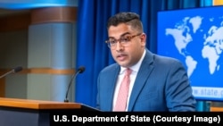 U.S. -- State Department spokesman Vedant Patel speaks during a daily press briefing in Washington, September 6, 2022.