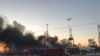 Из-за землетрясения, в четверг продолжал гореть один из крупнейших портов Турции в городе Искендерун провинции Хатай, 9 февраля 2023 года