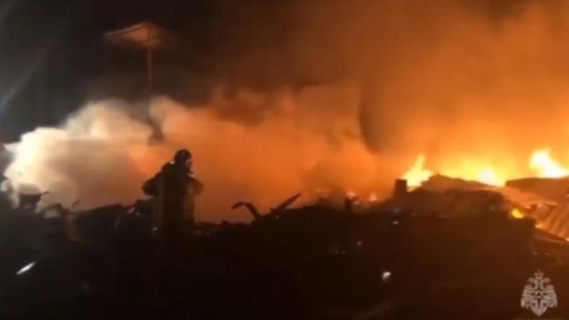 В Севастополе ночью горел строительный модуль – семь человек погибли, двое пострадали 