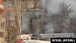 Взрыв газа в доме в Новосибирске.
