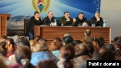 Nagorno Karabakh - Ruben Vardanyan meets with residents of the Askeran district, January 26, 2023.