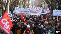 Protesti u Monpeljeu 7. februara protiv reforme penzionog sistema