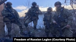 Бойцы легиона "Свобода России"