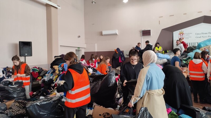 Skupljanje pomoći za Tursku i Siriju u Novom Pazaru