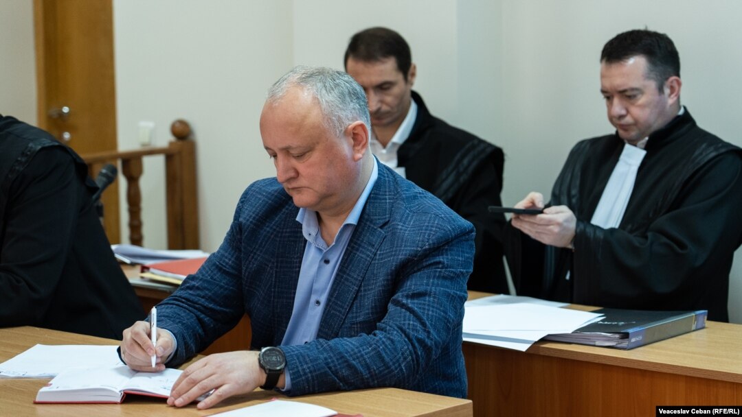 Игорь Додон во время судебного заседания по делу "кулика"