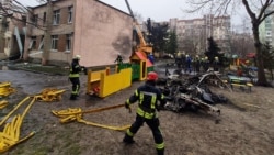 'Everything Was On Fire': Horror As Helicopter Crashes Into Ukrainian Kindergarten