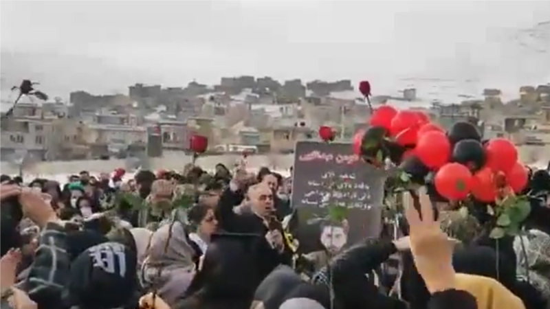 Iranians In Sanandaj Renew Call For Regime Change At Gathering To Mark Protester's Death