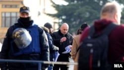 A ceremony attended by state officials was conducted under strong police presence at Delchev's grave at the Church of Holy Salvation in Skopje on February 4.