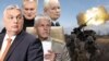 Виктор Орбан, Гитанас Науседа, Петр Павел и Ярослав Качиньский, коллаж