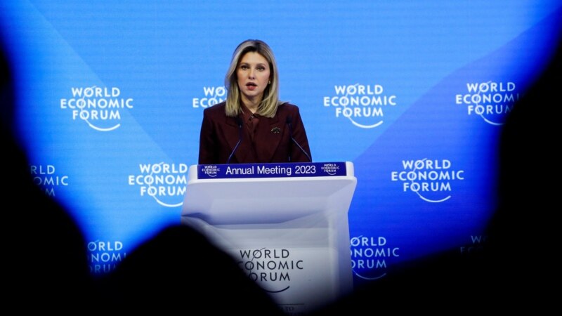 Olena Zelenska iz Davosa  upozorava da će se kriza pogoršati ako Rusija ne izgubi rat