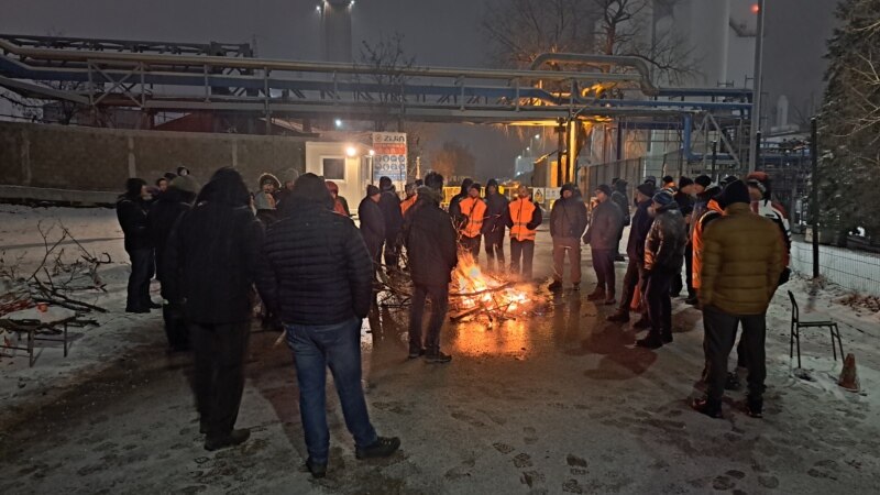 Protest radnika Ziđina u Boru zbog plata i kolektivnog ugovora 